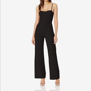 NWT French Connection Black Fitted Straight Leg Jumpsuit
